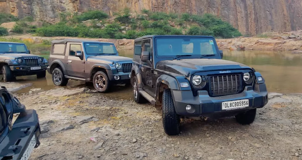 Hire a Thar with Hard top in Mystic Copper